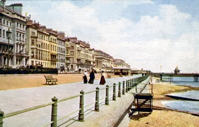 St Leonards, West Marina, fra bryggen, ca. 1900-c1920-tallet