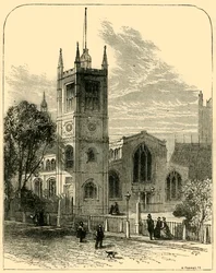 St. Margarets kirke, fra nordvest, 1881.