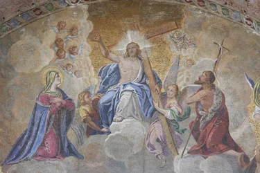 Markus-basilikaens oppstandelsesfresko, Venezia, Venezia, Italia