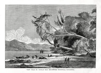 St Nicolas Bay, Brunswick Peninsula, Patagonia, 1800-tallet