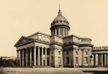 St. Petersburg / Russland. Kazan-katedralen. Rundt 1900