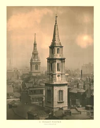 St Vedast Foster, The Steeple, midten av slutten av 1800-tallet.
