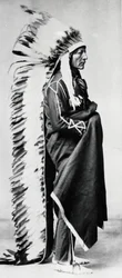 Stående bjørn, sjef for Dakota Sioux, nordamerikanske sletteindianere, c1885-c1890