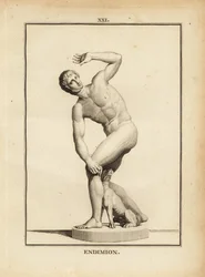 Statue av Endymion, gresk hyrde