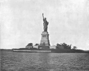 Frihetsgudinnen, New York, USA, ca 1900.