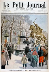 Statue av Vercingetorix i transitt, Frankrike 1901