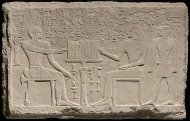 Stela av Thenti og Nefert, Egypt, Gamle riket, midten av dynasti 4 ca 2566-2532 fvt.
