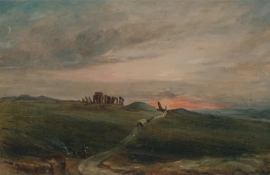 Stonehenge ved solnedgang, 1836.