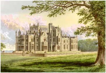 Stourton, Yorkshire, hjemmet til Lord Stourton, c1880