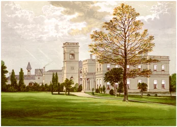 Stowlangtoft Hall, Suffolk, hjemmet til Wilson-familien, c1880