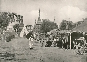 Gatescene, Bhamo, 1900.