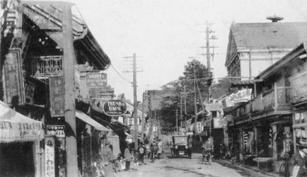 Gate i Motomachi, Yokohama, Japan, 1900-tallet
