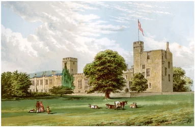 Sudeley Castle, Gloucestershire, hjemmet til Dent-familien, c1880