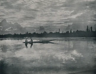 Solnedgang ved Dalsjøen, Kashmir, 1936.