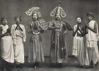 Scene fra Shakuntalavilasa, skuespillet til Shakuntala, 1926