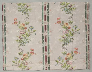 Taft, brokadert, ca. 1790.