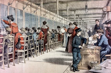 Telefonsentral, Paris, 1904