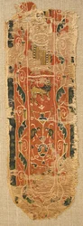Tekstilfragment, bysantinsk, 8.-9. århundre.