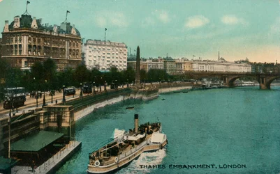Thames Embankment, London, c1910.