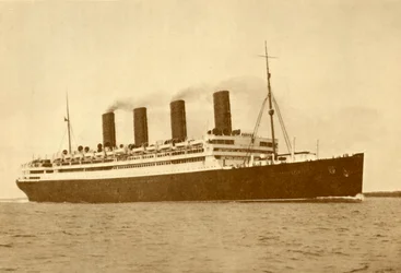 Aquitania Cunard Line, 45 647 tonn, c1930.