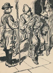 Arresten av Guy Fawkes, c1907.