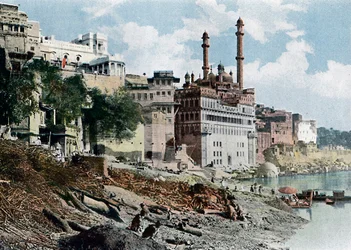 Aurangzeb-moskeen, Varanasi, India, c1890