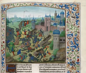 Slaget ved Nicopolis 25. september 1396, ca 1470-1475.