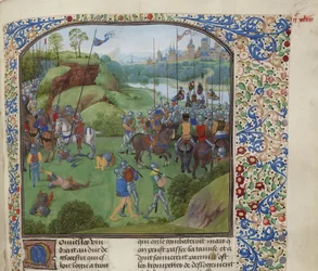Slaget ved Radcot Bridge 19. desember 1387, ca 1470-1475.