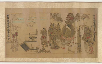 Buddha tiltaler Yamaraja ved Kusinagara, 1100-1200-tallet.