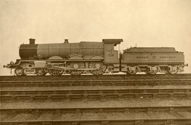 Caerphilly Castle 4-6-0, Great Western Railway, 1930.