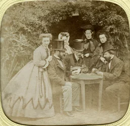 Kortspillet, c1850