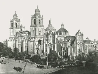 Katedralen, Mexico by, Mexico, 1895.