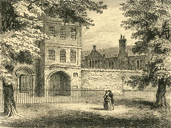 The Charterhouse, fra torget, c1872.