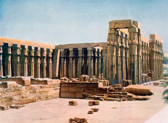 Kolonnaden til Amenhotep III, Luxor-tempelet, Egypt, 1900-tallet