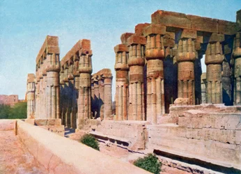 Kolonnaden til Amenhotep III, Luxor-tempelet, Egypt, 1900-tallet