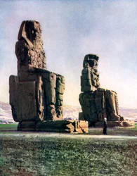 Kolossene av Memnon, Theben, Egypt, 1933-1934