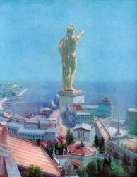 Kolossen på Rhodos, Hellas, 1933-1934
