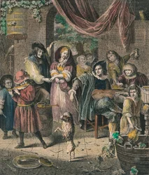 Den dansende hunden, 1800-tallet.