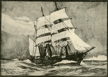 Oppdagelsen under fullt seil, 1901.