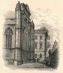 East End of College Chapel, Peterhouse, Cambridge, 1800-tallet