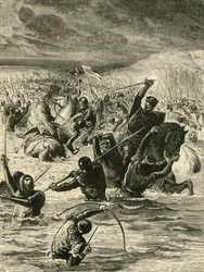 The English Passing The Somme, 1346, 1890.