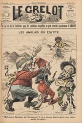 Engelskmennene i Egypt. Karikatur fra Le Grelot, 22. mars 1896, 1896.