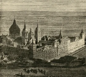 The Escurial, nær Madrid, 1890.