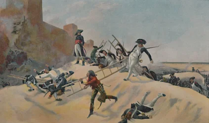 Eksempelet. - Kleber ved angrepet av Acre, 1799, 1896