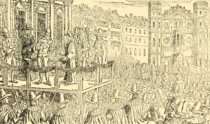Henrettelsen av Charles I. i Whitehall, 30. januar 1649, c1930.
