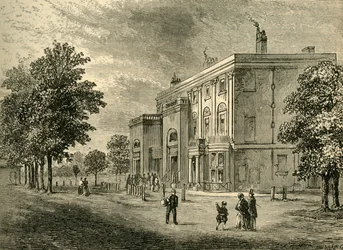 The Eyre Arms i 1820, c1876.