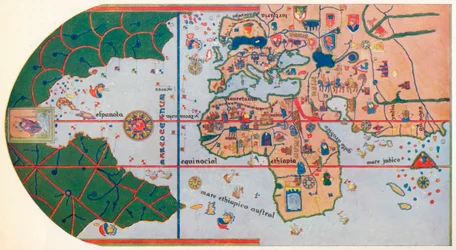 Det første kartet som viser Amerika, 1500 1912