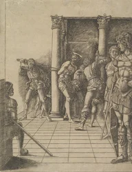 Flageleringen, med fortauet, ca. 1475-80.