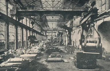 Støperiet ved Swindon Works, c1917
