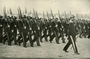 Den franske hæroffiseren i gang, 1919.